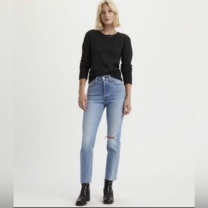 NWOT Levi's® Wedgie High Rise Straight Leg Destructed Jeans ~ 29/28